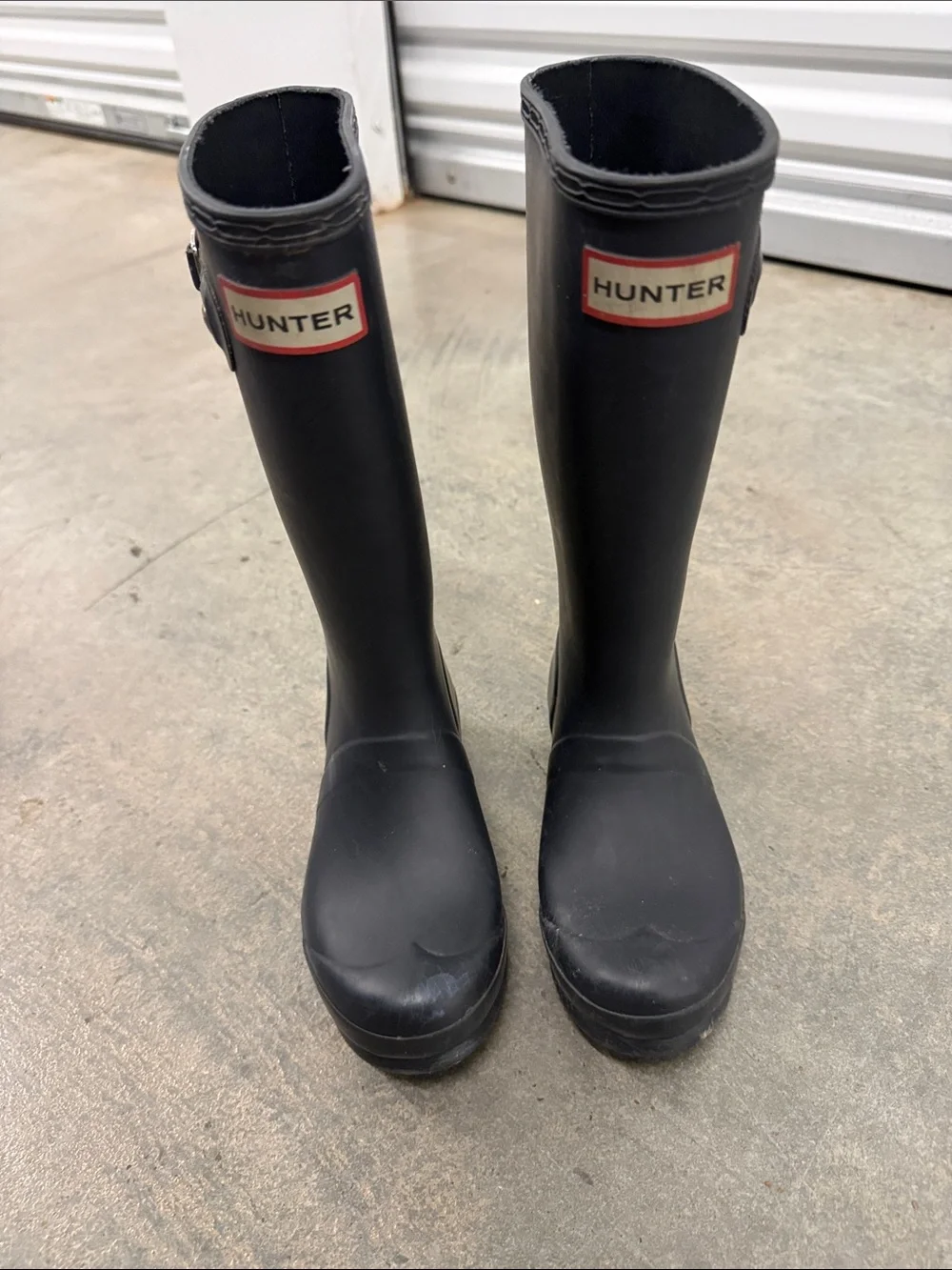 Hunter Black Knee-High Waterproof Boots